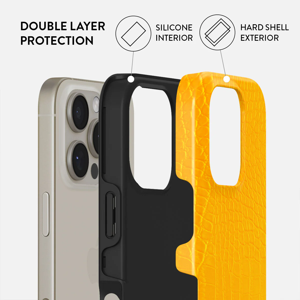 Canary Yellow - Snake Skin iPhone 16 Pro Max Case