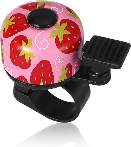 Fahrradklingel Kinder, ​​Klingel Fahrrad Kinder​​ ​​Laut Fahrradklingel​​ mit Aluminium-Glocke, ​​Klingel Kinderfahrrad​​ mit Erdbee Geeignet für 22 mm Lenkerrohr Fahrrad,Roller