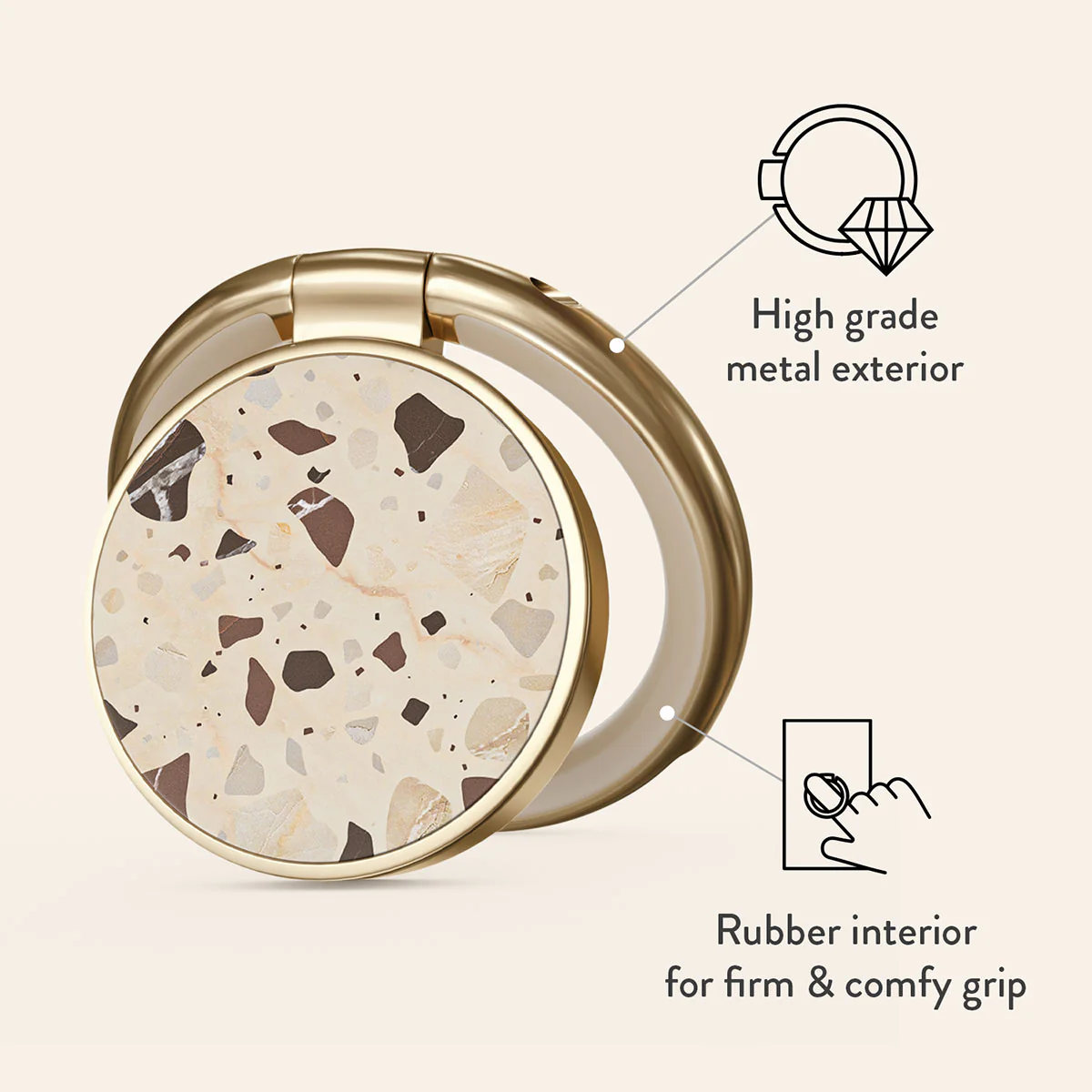 Distant Noise - Terazzo Adhesive Ring Holder