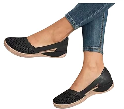 Elegant Sandalen Damen Hochzeiten Hohe Schuhe Partys Keilpumps Tanzschuhe Mode Geschlossene Espadrilles Sommerschuhe Aushöhlen Pumps Sommer Strand Absatzschuhe Balerinaschuhe