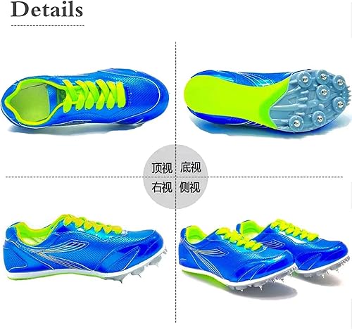 GoldeneAmeisen Leichtathletik Spike Schuhe,Athletik Spike Schuhe,Weitsprung-Leichtathletikschuhe,Track Spike Schuhe,Unisex,Atmungsaktive Leichte,rutschfeste,Laufschuhe,Für Test,Kinder,Herren,Damen