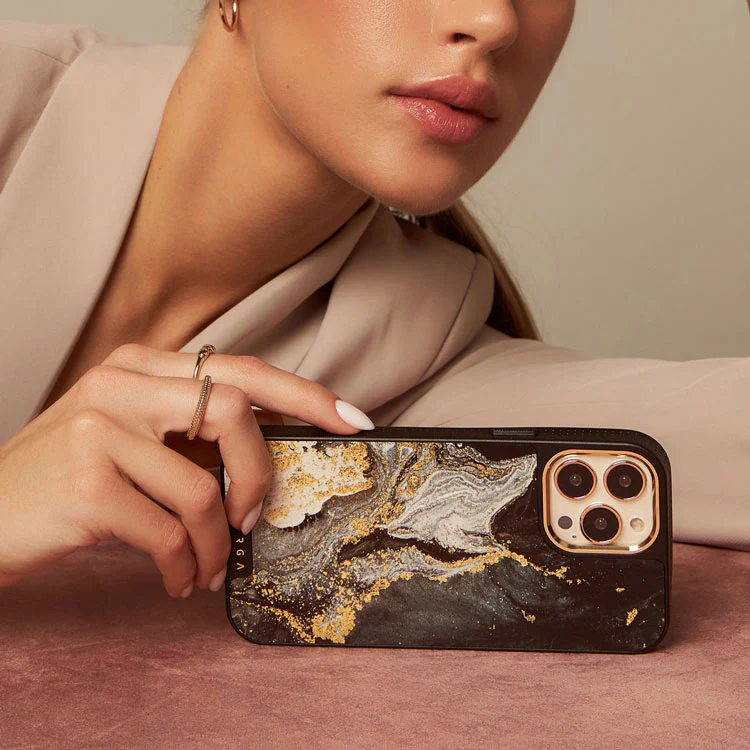 Northern Lights - Marble iPhone 16 Pro Max Case