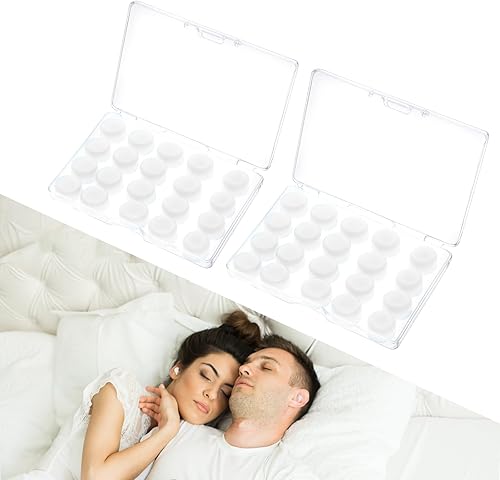 40 Stück Silikon Ohrenstöpsel Formbar, Wiederverwendbare Ohrstöpsel Mit Geräuschunterdrückung Zum Schlafen Schwimmen Anti Schnarch Schutz, Ideal Zum Konzert, Schwimmen, Duschen, Transparent