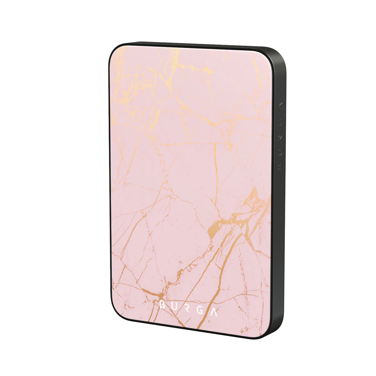 Peachy Gold - Pink Marble Magnetic Power Bank