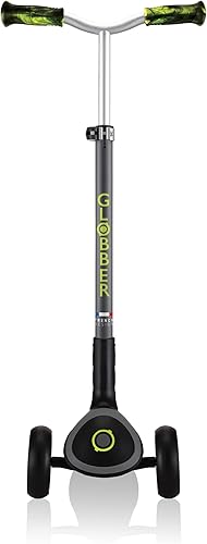 GLOBBER - Master Prime – Tretroller mit 3 Rädern, für Kinder von 4 Jahren bis 14 Jahren, Grün