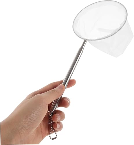 NAMOARLY Teleskopisches Aquarium Fischnetze Mit Feinem Netz Edelstahl Kescher Für Kleine Aquarien Ausziehbarer Griff Für Einfaches Fangen Und Reinigen Von Fischen Und Garnelen