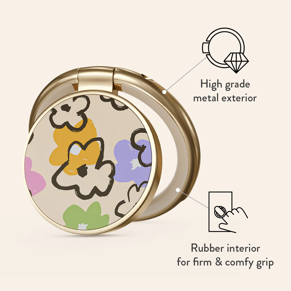 Good Vibes - Adhesive Ring Holder