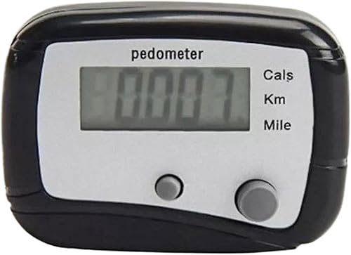 Gehen auf dem Kalorienstufenschalter, digitales LCD-Display, Gehdistanz, leicht, leicht, Clip-On-Schrittbetrieb für Männer, Frauen, Erwachsene für Kinder, PE