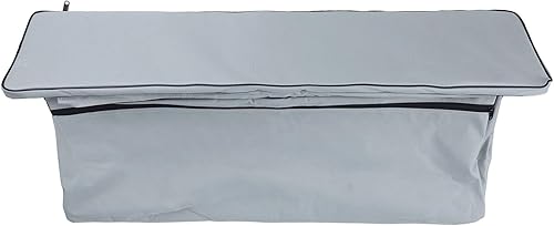 FUANA 420D Oxford Bootbank, Sitzbezug, Aufbewahrungstasche mit Seitentasche für Kajak, Schlauchboot, 85 x 22 x 3 cm, Grau, 95 cm