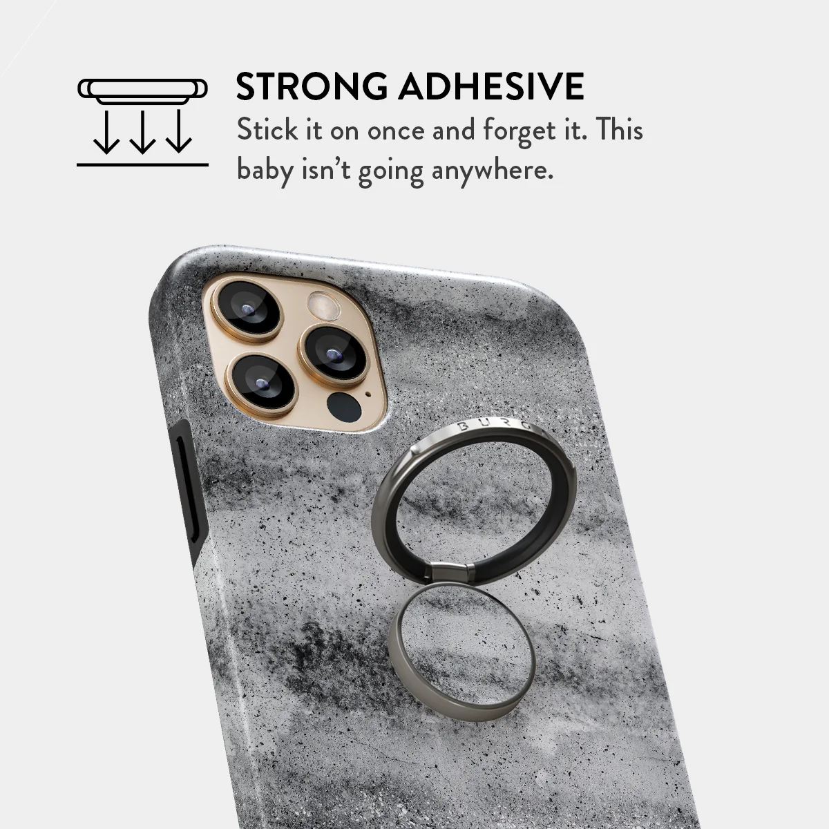 Concrete Jungle - Adhesive Ring Holder