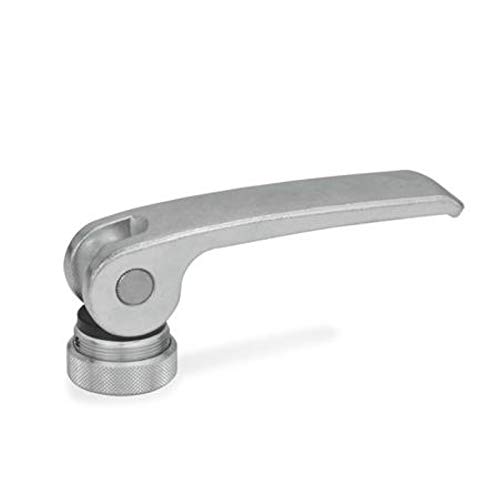Exzenterspanner, 63mm lang, Auflagescheibe verstellbar, M6 Innengewinde