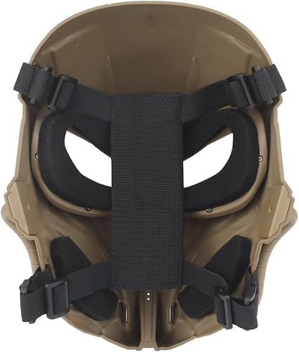 Airsoft Atmungsaktive Vollgesichtsmaske Taktische Schutzmaske mit Augenschutz