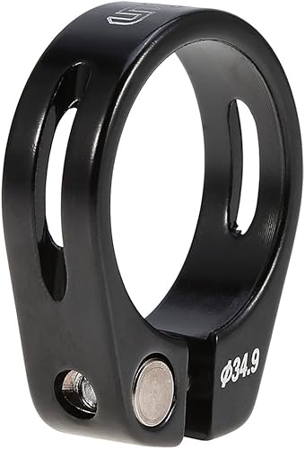 Schnellspanner Sattelklemme, Fahrrad Sattelklemme Schnellverschluss Sattelstütze Klemme Aluminiumlegierung Passend für 30,4/30,8/31,6mm Sattelstange (Schwarz)