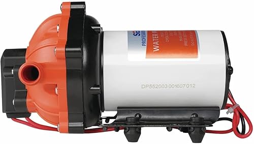 Seaflo Membranpumpe 55-Serie, 12V / 5,0 GPM / 18,9 LPM / 60PSI, 5-Kammer Pumpe, Boot
