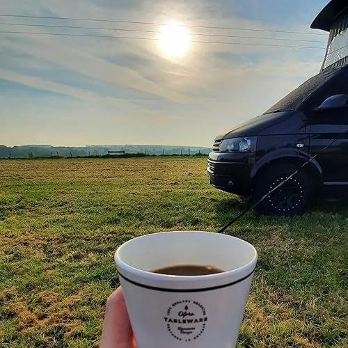 OLPRO Signature Camping Tafelservice – 8-teiliges Kunststoff-Teller, Schüssel, Becher-Set für 2 Personen – leichtes Campinggeschirr für Erwachsene & Kinder, spülmaschinenfest, ideal für Picknicks