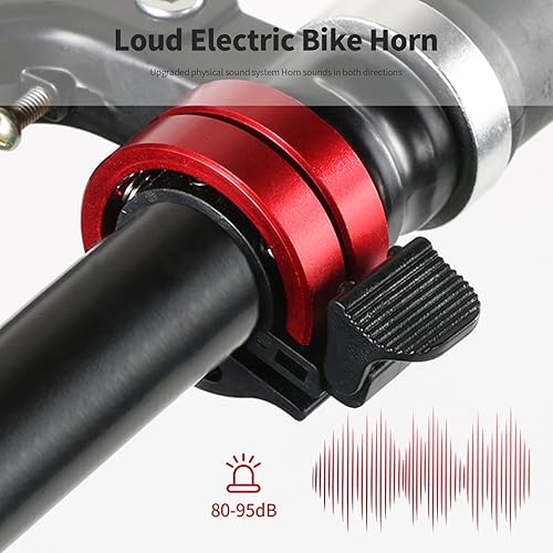 Sternstunde Fahrradklingel - Laute Aluminiumlegierung O-Design für Rennrad und Mountainbike, Zubehör für Lenker von 22 bis 24 mm