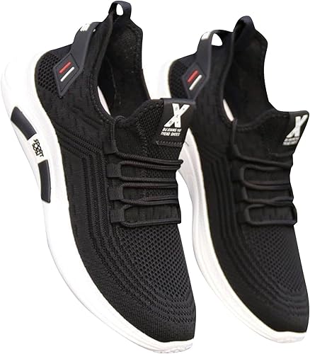 Gym Shoes Men, Sneaker & Sportschuhe Für Herren Mesh Atmungsaktiv Laufschuhe Weich Leicht Freizeitschuhe Plateau Stretch Wanderschuhe Freizeit Joggingschuhe rutschfest Orthopädische Outdoorschuhe