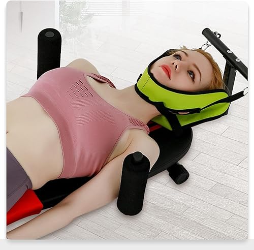 Rücken-Stretchbank mit zervikaler Traktion – Stretch-Maschine, Workout-Inversionstisch, Rücken-Stretchbank, Wirbelsäulen-Traktion, Lenden- und Halswirbelsäulenmassage