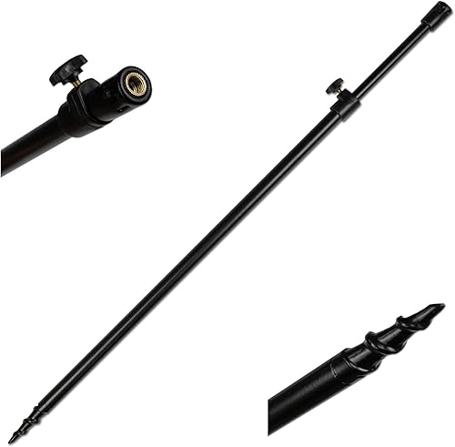 Bankstick Rutenhalter Drill Alu 50-90cm schwarz Rodpod Erdspeer Rutenauflage