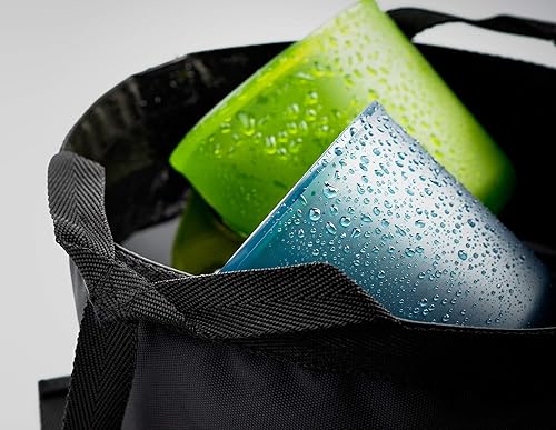 GSI Outdoors Glacier Edelstahl Camper 4 Personen Packable Kochgeschirr & Geschirr Set für Camping oder Rucksackreisen