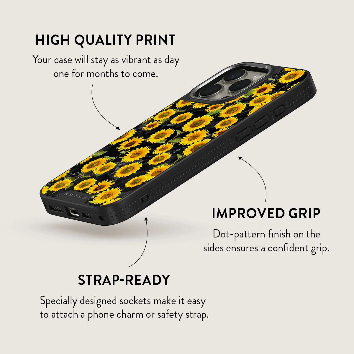 Sunflower Glimmer - iPhone 16 Pro Max Case