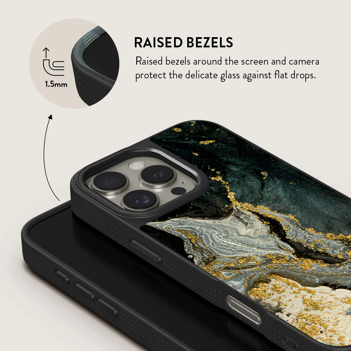 Northern Lights - Marble iPhone 16 Pro Max Case