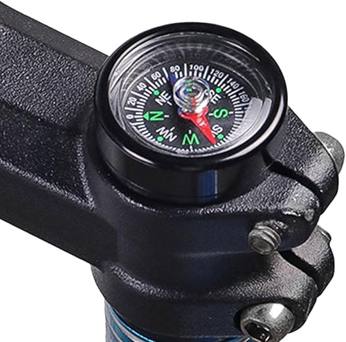 Fahrrad-Kompass – Tragbarer Fahrrad-Kompass, Fahrrad-Headset-Kompass, 7,2 x 5,2 x 1,6 cm, professioneller kleiner Überlebens-Kompass, multifunktionales Outdoor-Navigationswerkzeug für Mountainbikes