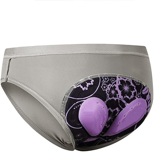 Fahrradhose Damen Gepolstert Radlerhose Radunterhose Unterwäsche Atmungsaktive Schnelltrocknend Radhose Fahrradslip mit Polster Stoßfeste mtb Fahrrad Unterhosen Fahrradunterhose