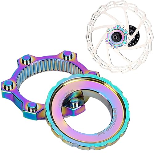 Fahrrad-Centerlock-Adapter, Centerlock Auf 6-Loch Adapter, Aluminiumlegierung Fahrradteil für 6-fach-Scheibenbremsen Mountainbikes Fahrräder & Dirtbikes