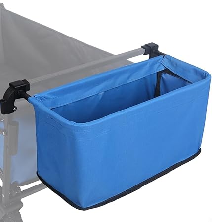 DUOHNBM Wagon Hintere Aufbewahrungstasche, zusammenklappbar, Oxford-Stoff, Hecktasche, Trolley, Zubehör für Freizeit, Camping, Picknicks (grau)