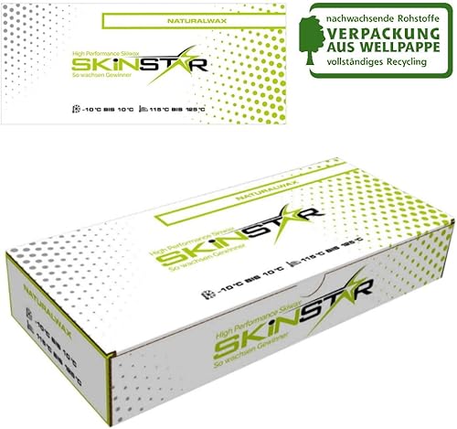 SkinStar Skiwax Set Natural Skiwachs Starter Set Skispanner Belagsausbesserung 8pcs