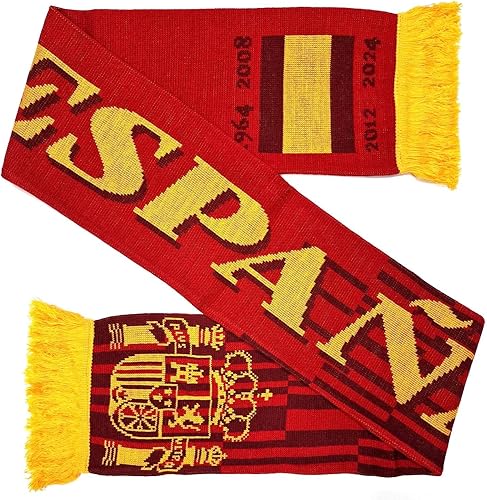 Spanien Espana Fußball-Strickschal (Campeones de Europa 2024), España Campeones De Europa 2024, Einheitsgröße