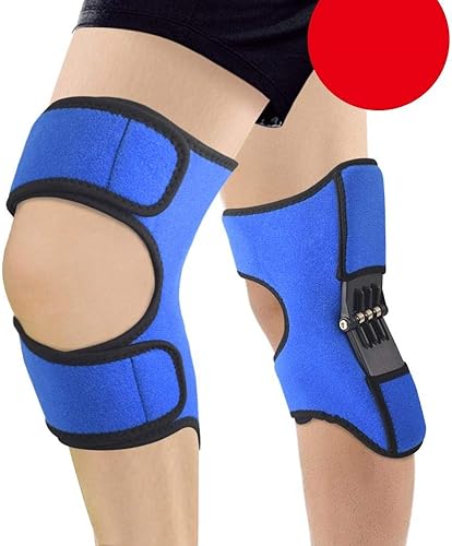 Gifftiy Kniepolster Upgraded Knee Booster 2Pcs/Pair Power Joint Support Knee Pads Protector Breathable Non-Slip Knee Support Brace-Blue