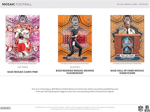 2024 Panini NFL-Mosaik-Fußball-Sammelkarten Blaster-Box