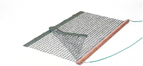 Sport-Thieme Tennis Schleppnetz | Gewicht: 8,2 kg | Doppeltes Netz-Gewebe zum Abziehen von Tennisplätzen | 2X 1,5 m mit eingearbeiteter Hartholzschiene inkl. Schleppleine | Markenqualität