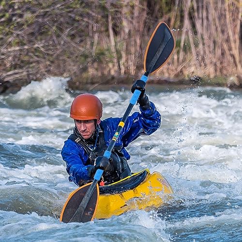 NQEUEPN 2 Stück Kajak Paddel Griffe, 3cm Durchmesser Abnehmbar Weich Paddelgriffe rutschfest Kajak-Griffe Blasenschutz Kajak-Zubehör für Kajakfahren Kanus (Blau)