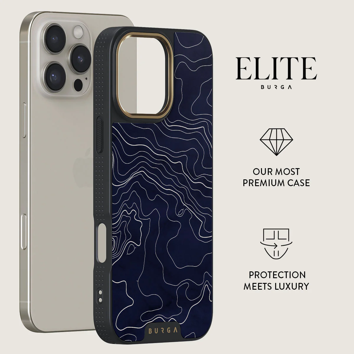 Drifting Shores - Line Art iPhone 16 Pro Max Case