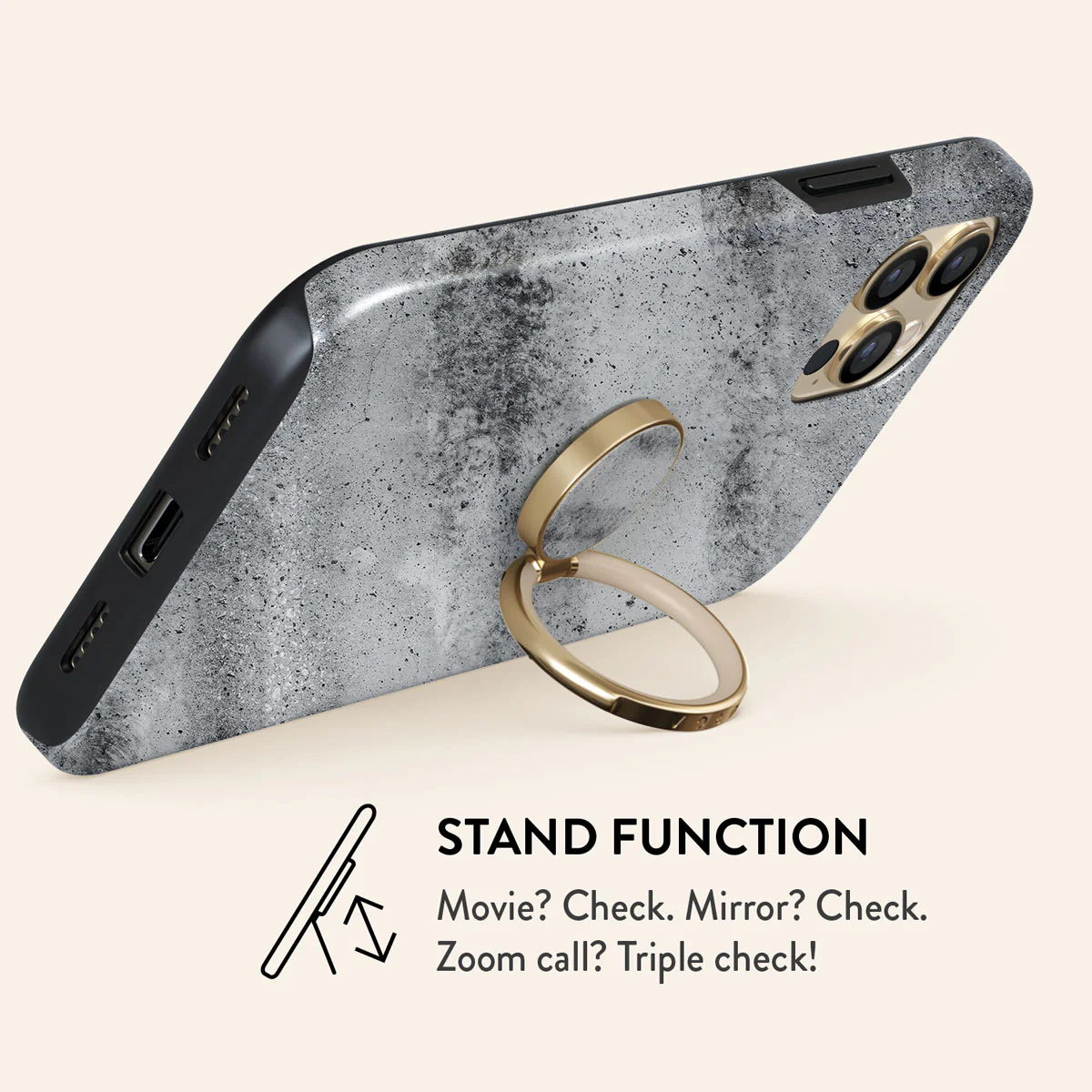 Concrete Jungle - Adhesive Ring Holder