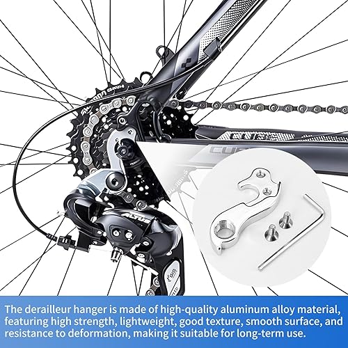 Schaltauge für Cube Fahrrad GH-085 - Fahrrad Schaltauge Fahrrad Heckhaken, Schaltauge Hinten für Fahrräder, Derailleur Hanger, Fahrradaufhängung Schalthaken mit 2 M4 Schrauben, Ersatz für MTB/Rennrad