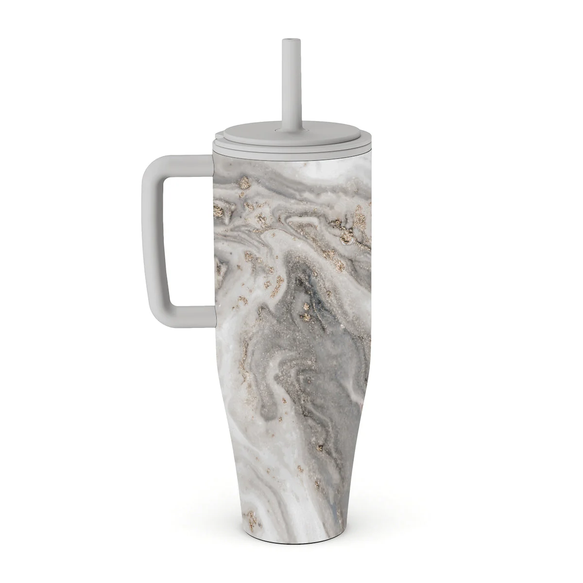 Snowstorm - Grey Marble All Day Leakproof Tumbler