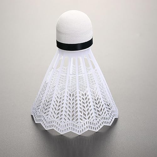 Badminton Feather Shuttlecocks - 6pcs Shuttlecocks für Badminton, langlebige und stabile Shuttlecocks | Übungsversorgungen für Männer, Frauen, Jugendliche, Ausbildungsausrüstung für Badminton -Spieler