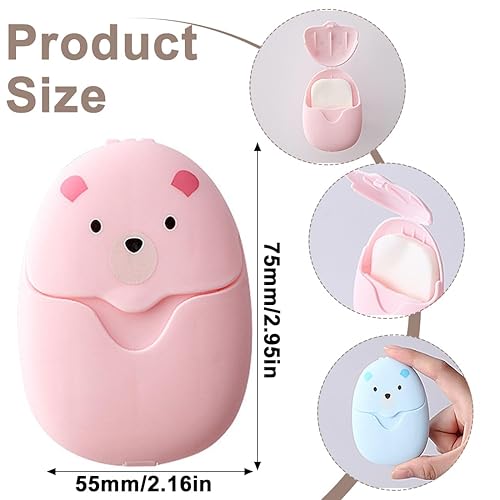 SGERUFZ 150 Stück Seifenblätter Einweg Papier Seife, Tragbar Mini Seifenblättchen Für Unterwegs Reisen Camping Zum Waschen Im Freien (3 Boxen)