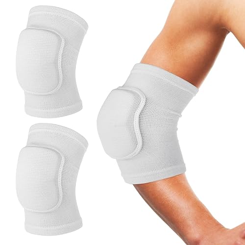 Sibba Kompressions Ellbogenschützer Armbandage Unterstützung Fitness Arm Knieschützer Volleyball Basketball Atmungsaktive Ellenbogenbandagen für Kinder, Männer und Frauen