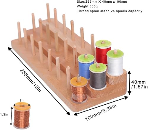 Raprance Fadenspulenständer aus Holz, handgefertigt, zum Fliegenfischen